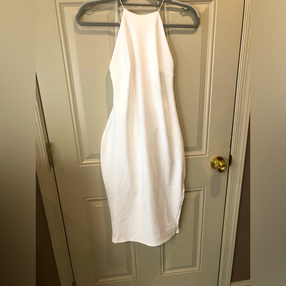 BOOHOO NIGHT WHITE DRESS SZ 8 - Picture 1 of 10